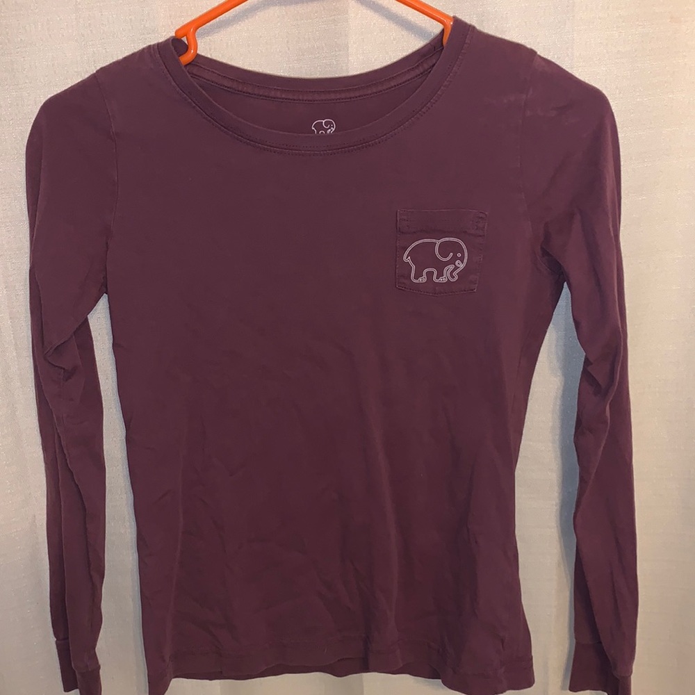 Ivory Ella long sleeve shirt pretty plum color